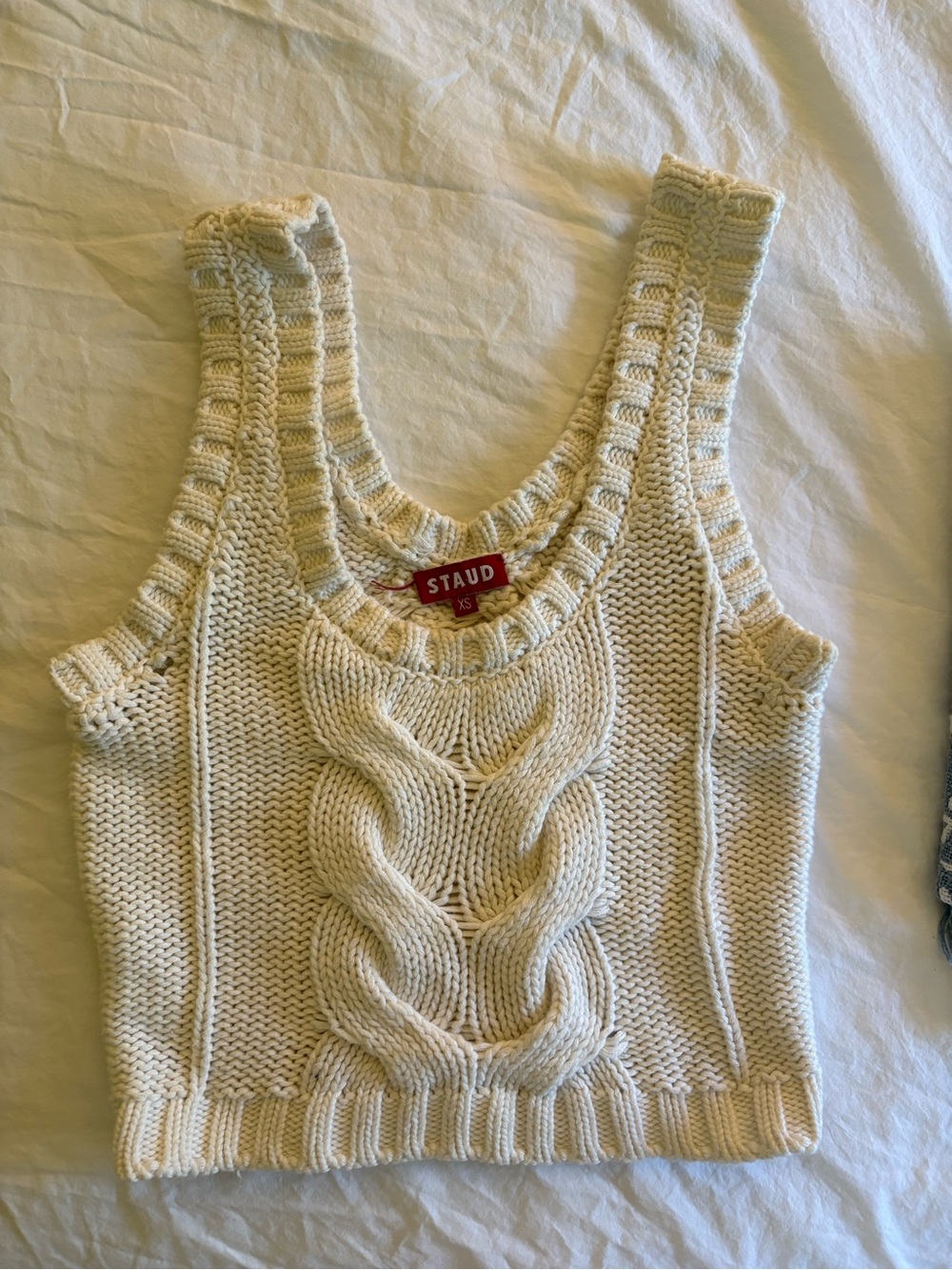 STAUD Cableknit Sweater Tank